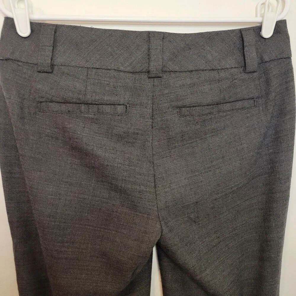 Gap Women’s Size 6 Curvy Long Gray Dress Pants Wool Blend Pre-Owned